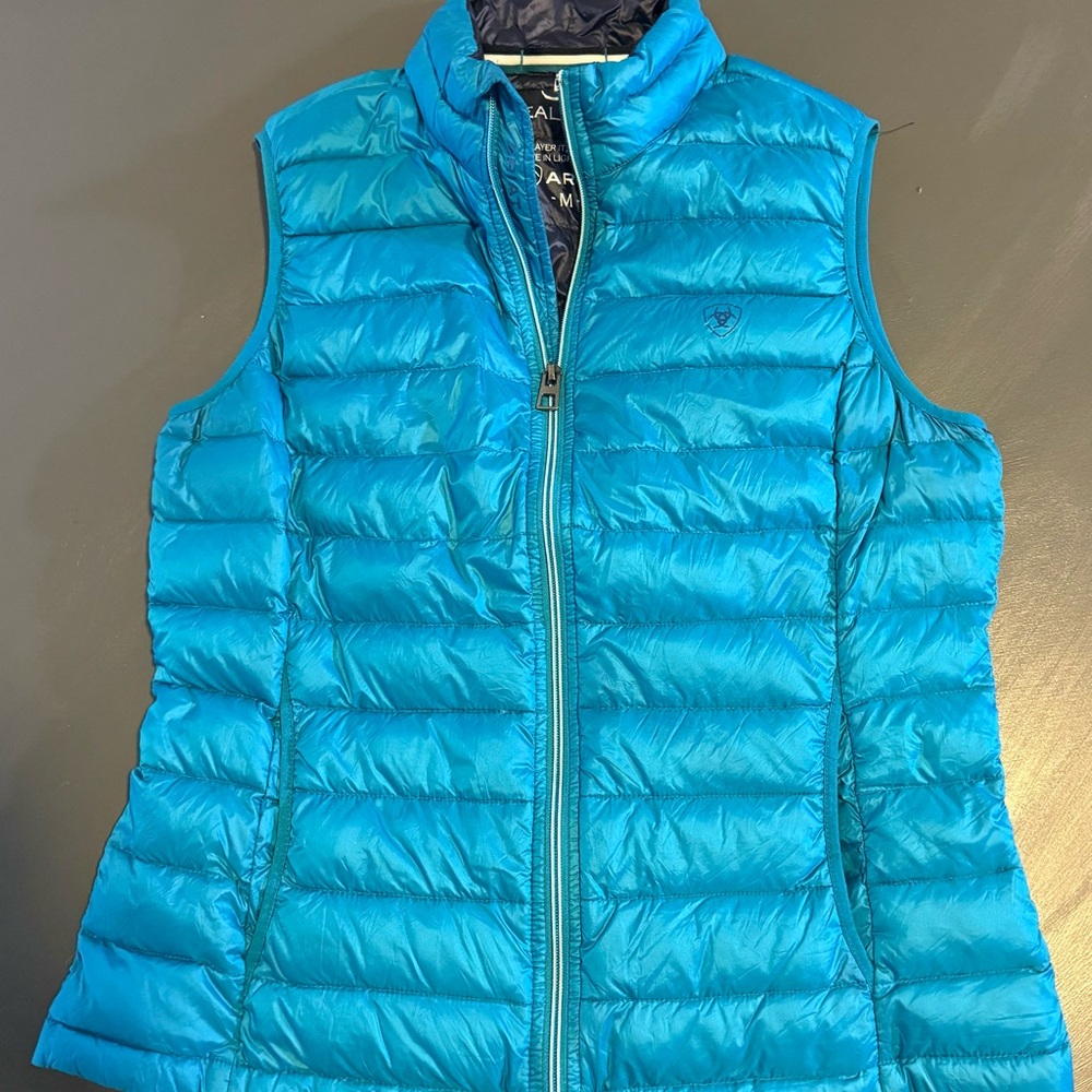 Women's Blue Puffer Vest